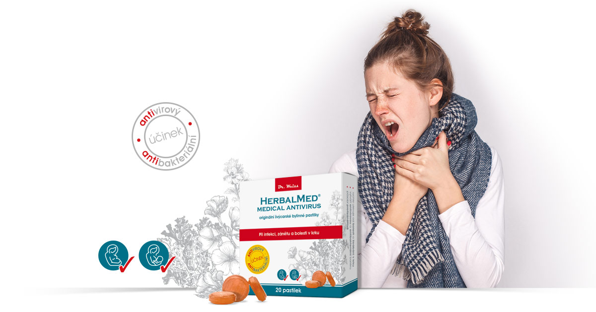 HERBALMED Medical Antivirus Dr. Weiss - pastilky pro posílení imunity